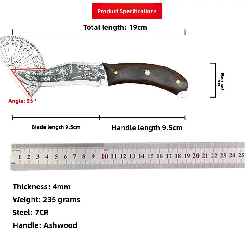 Portable Hunting Knife with Sheath for Camping