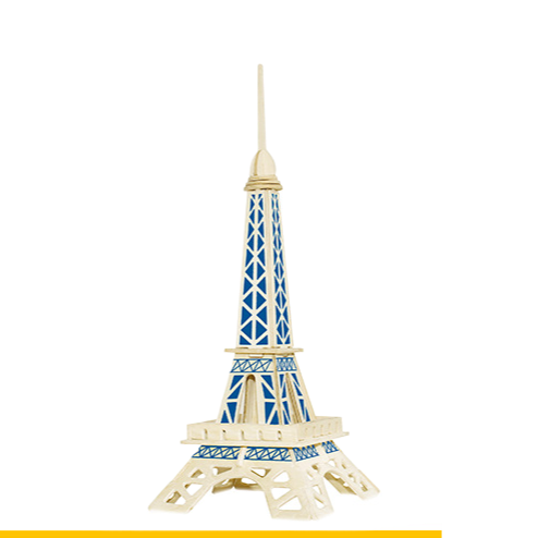 3D Wooden Puzzle Gift - Eiffel Tower Model for Kids - Cherished Harbor Gifts