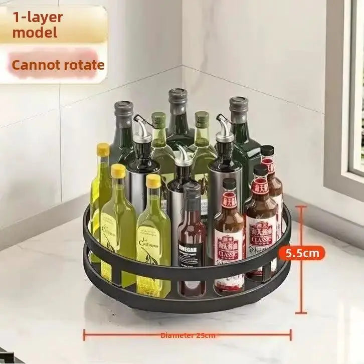 360 Rotating Condiment Rack | 1-3 Tier Kitchen Counter Organizer by TED