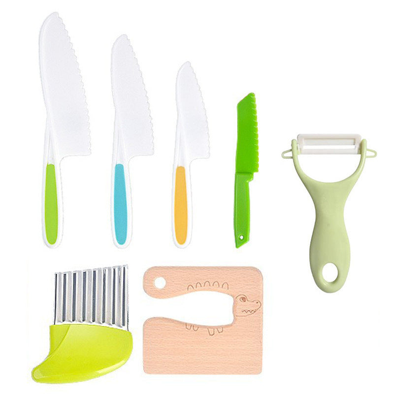 Kids Safe Toddler Kitchen Knife Set for Cooking Practice - Cherished Harbor Gifts