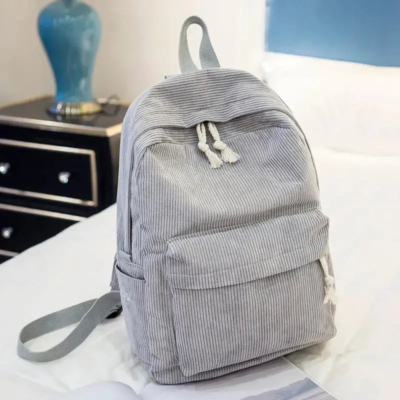 Personalized Embroidered Velvet Backpack | Custom Name School & Travel Bag by TED