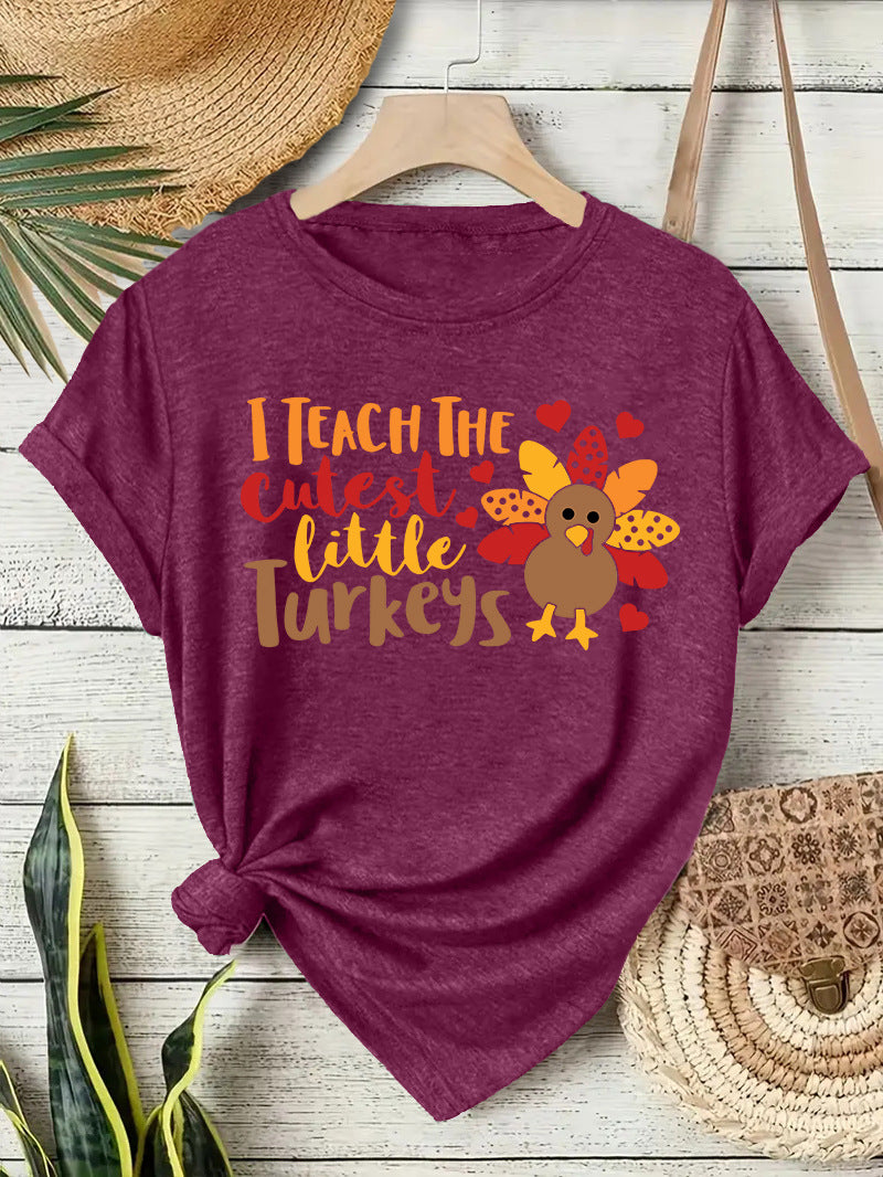 Stylish Women's Thanksgiving T-Shirt for Autumn Celebrations - Cherished Harbor Gifts