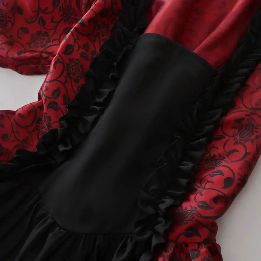 Gothic Halloween Costume Women - Victorian Long Dress Outfit by EPR