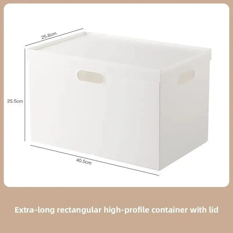 Stackable Plastic Storage Box with Lid | 12L Modular Home Organizer by TED