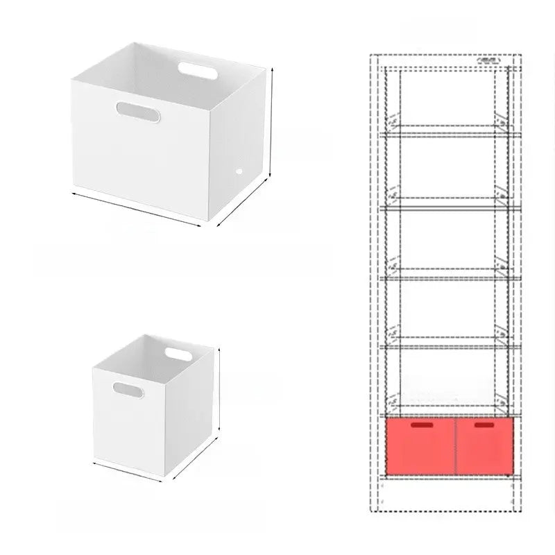 Stackable Plastic Storage Box with Lid | 12L Modular Home Organizer by TED