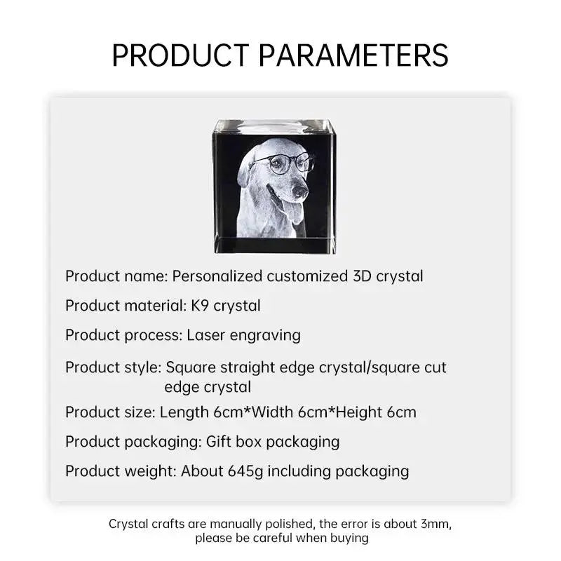 Personalized 3D Pet Keepsake – Custom Laser Engraved Gift by EPR