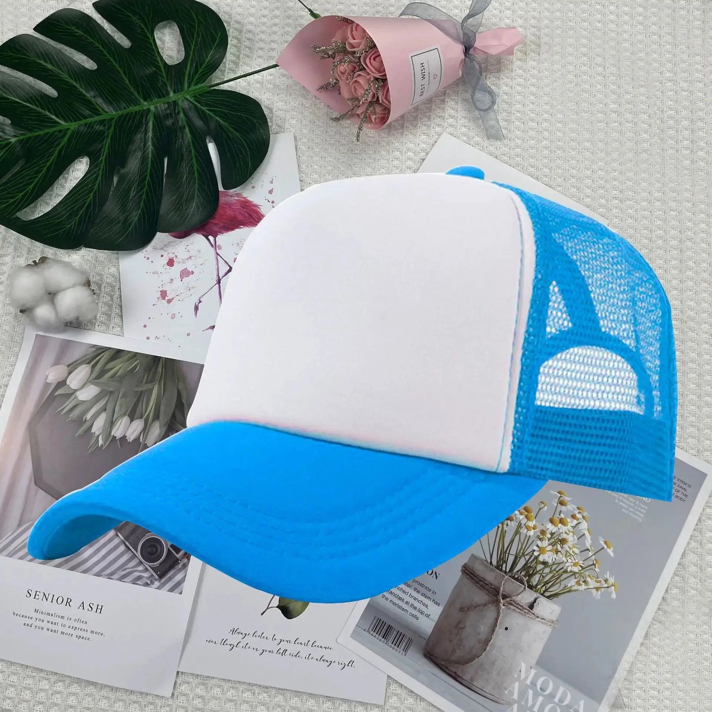 Personalized Breathable Mesh Sun Hat | Custom Embroidered Unisex Outdoor Cap by TED