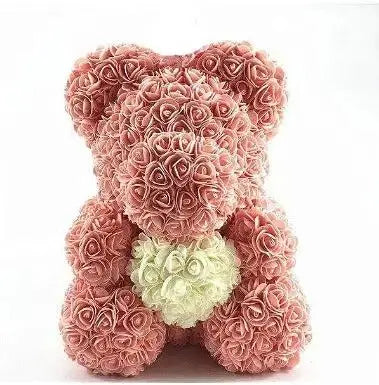 Heart hugging rose bear simulation bouquet as a birthday gift for teddy bears by eprolo