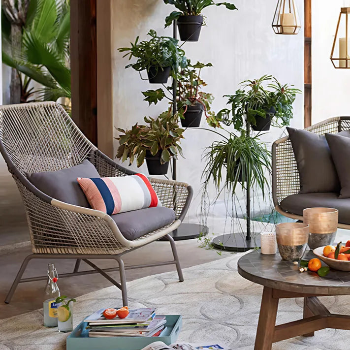 Modern Outdoor Rattan Lounge Chair