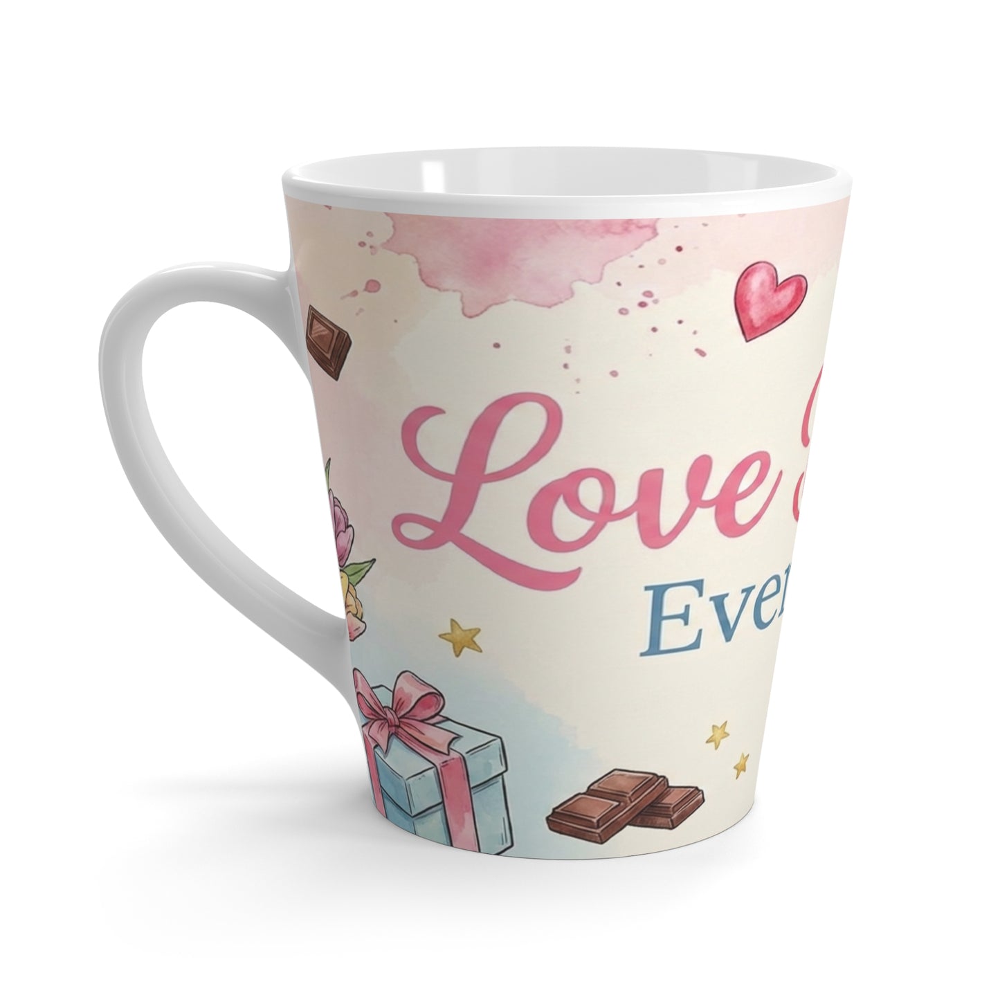 Valentine's Day Latte Cup for Romantic Coffee Lovers - Cherished Harbor Gifts