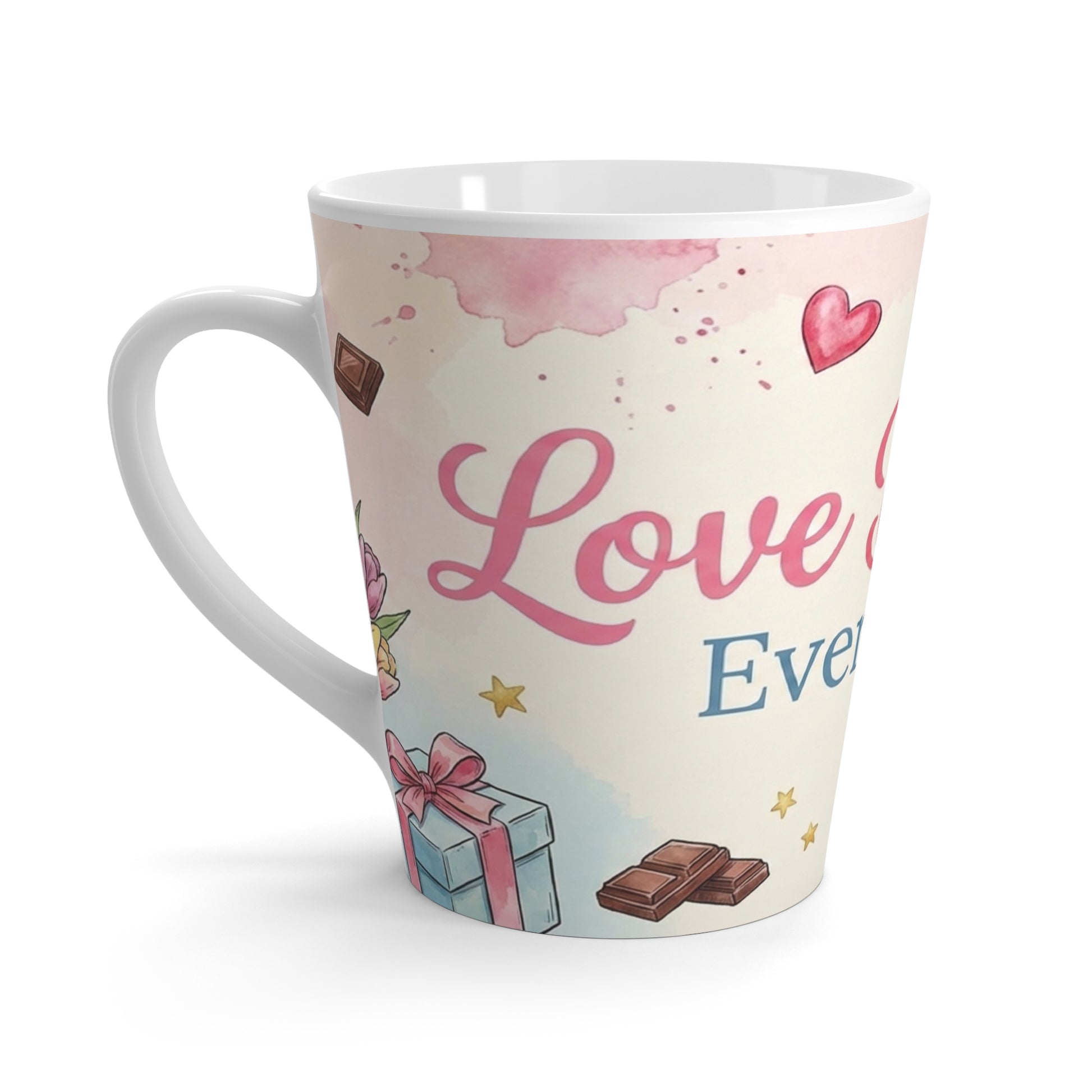 Valentine's Day Latte Cup for Romantic Coffee Lovers - Cherished Harbor Gifts