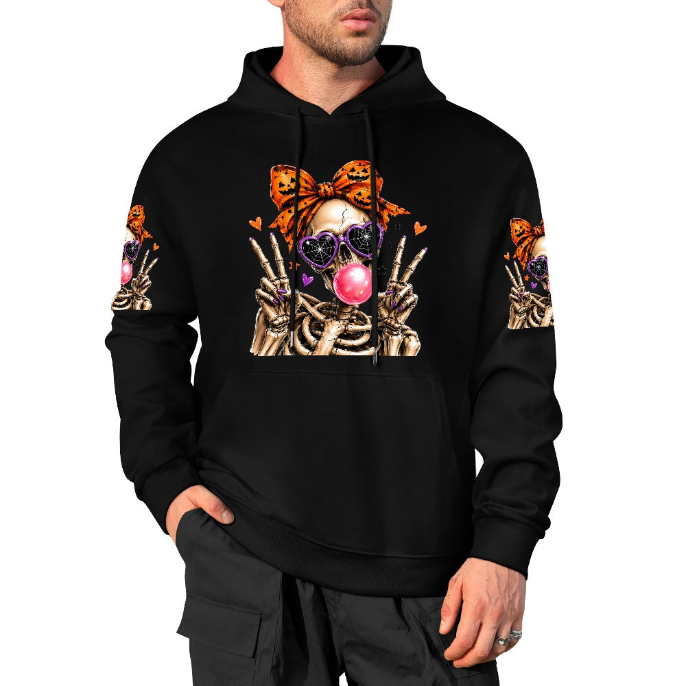 Halloween 100% Cotton Hoodie | Unisex Graphic Pullover Sweatshirt