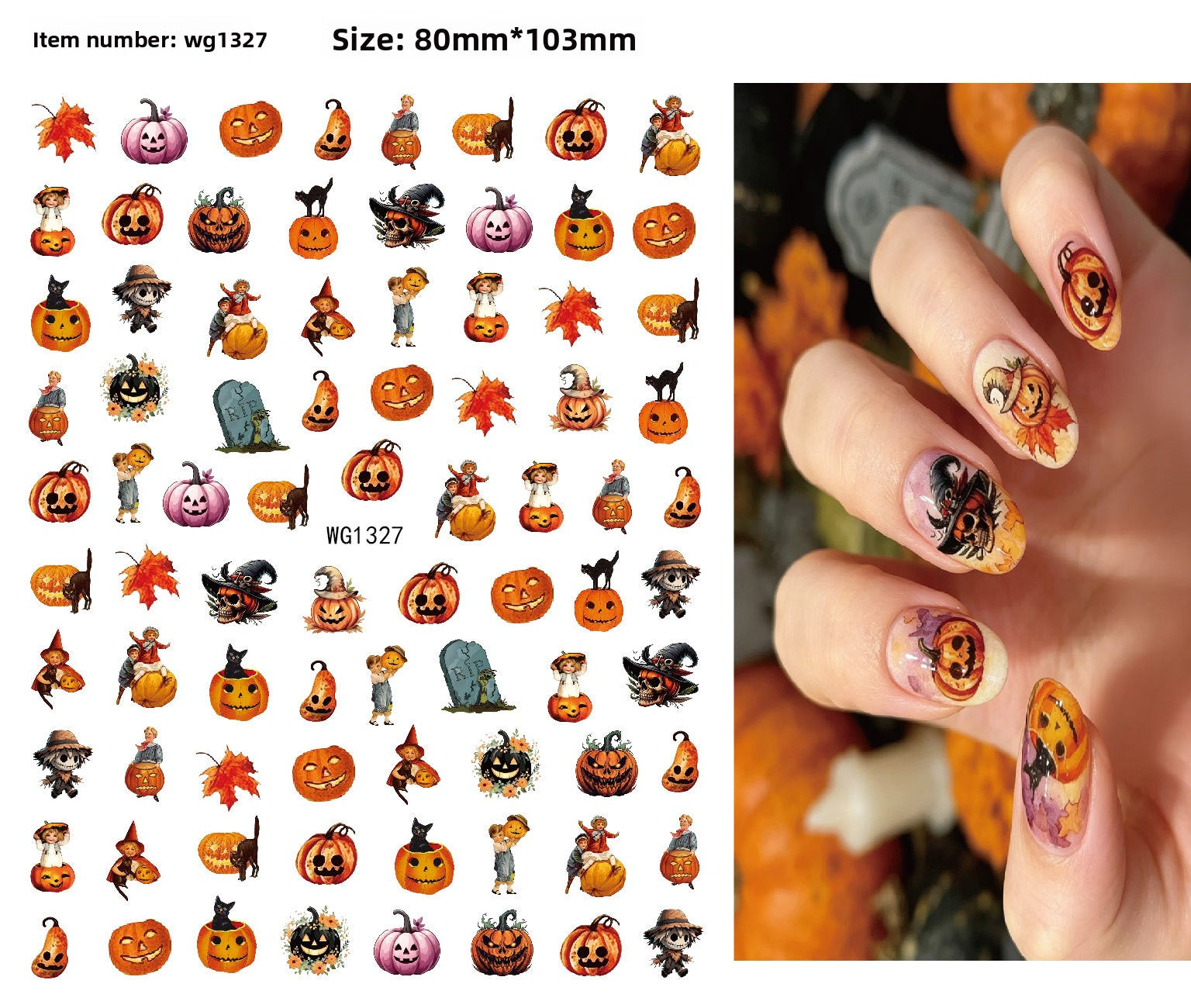 Halloween Nail Art Stickers for Spooky DIY Nail Designs - Cherished Harbor Gifts