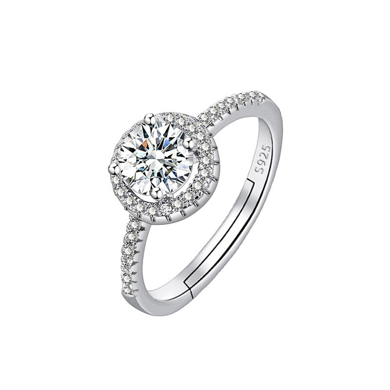 Adjustable Engagement Ring - Cubic Zirconia Promise Ring - Cherished Harbor Gifts