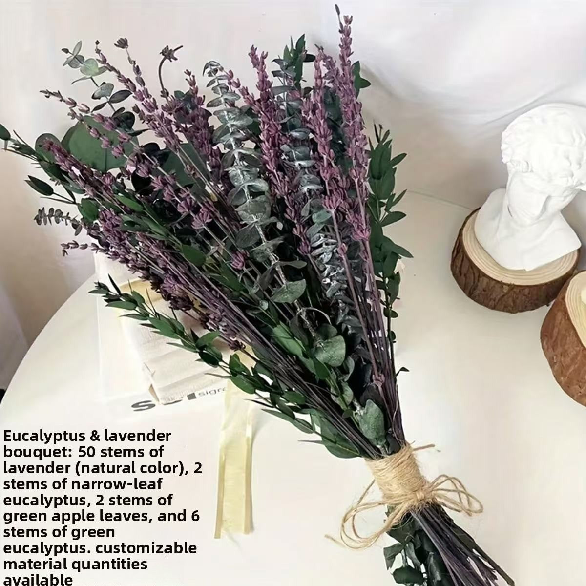 Natural Dried Flower Bouquet for Home and Wedding Decor - Cherished Harbor Gifts