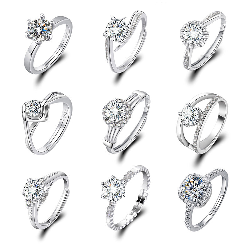 Adjustable Engagement Ring - Cubic Zirconia Promise Ring - Cherished Harbor Gifts