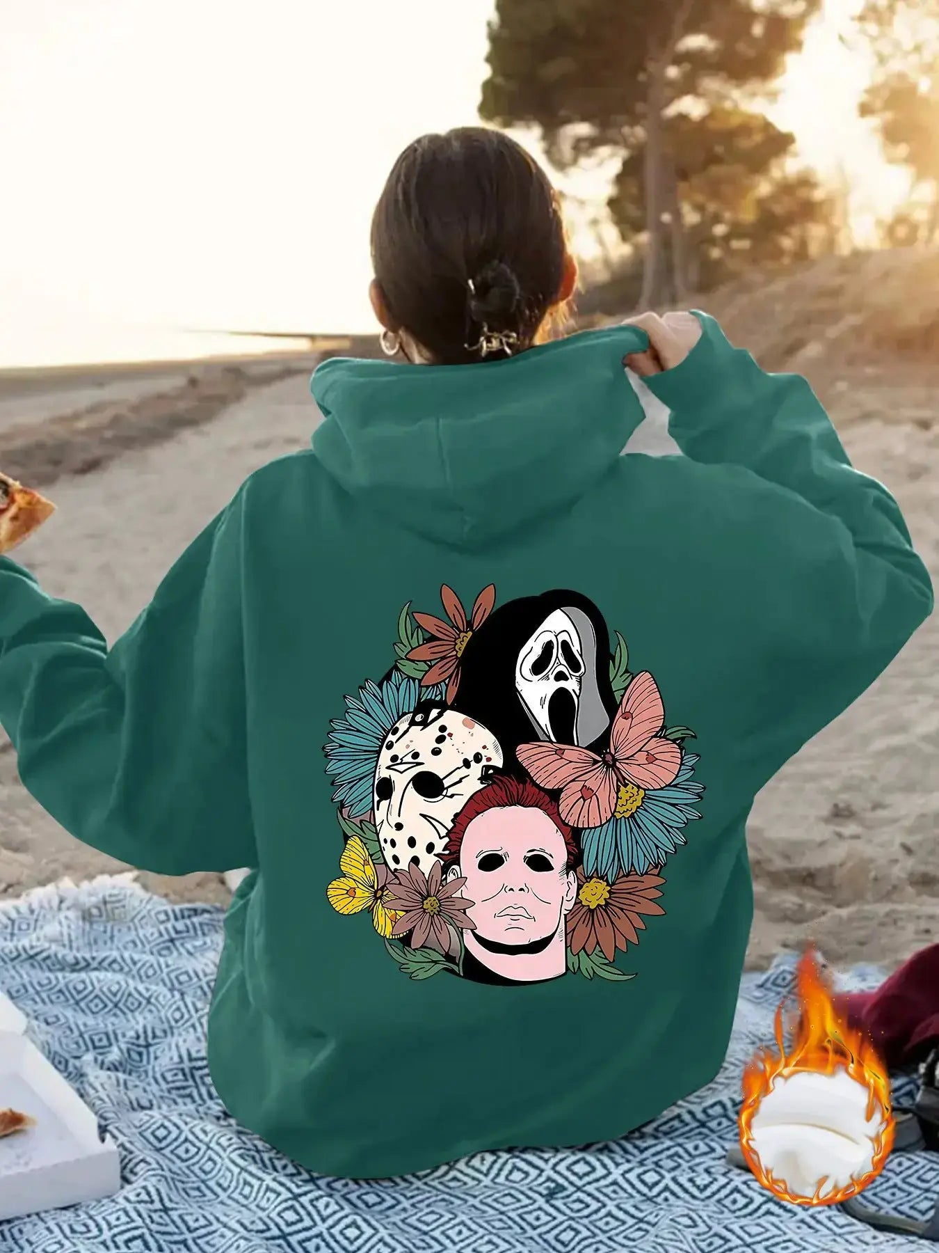 Women’s Cozy Halloween Gifts: Women’s Oversized Graphic Hoodie by EPR