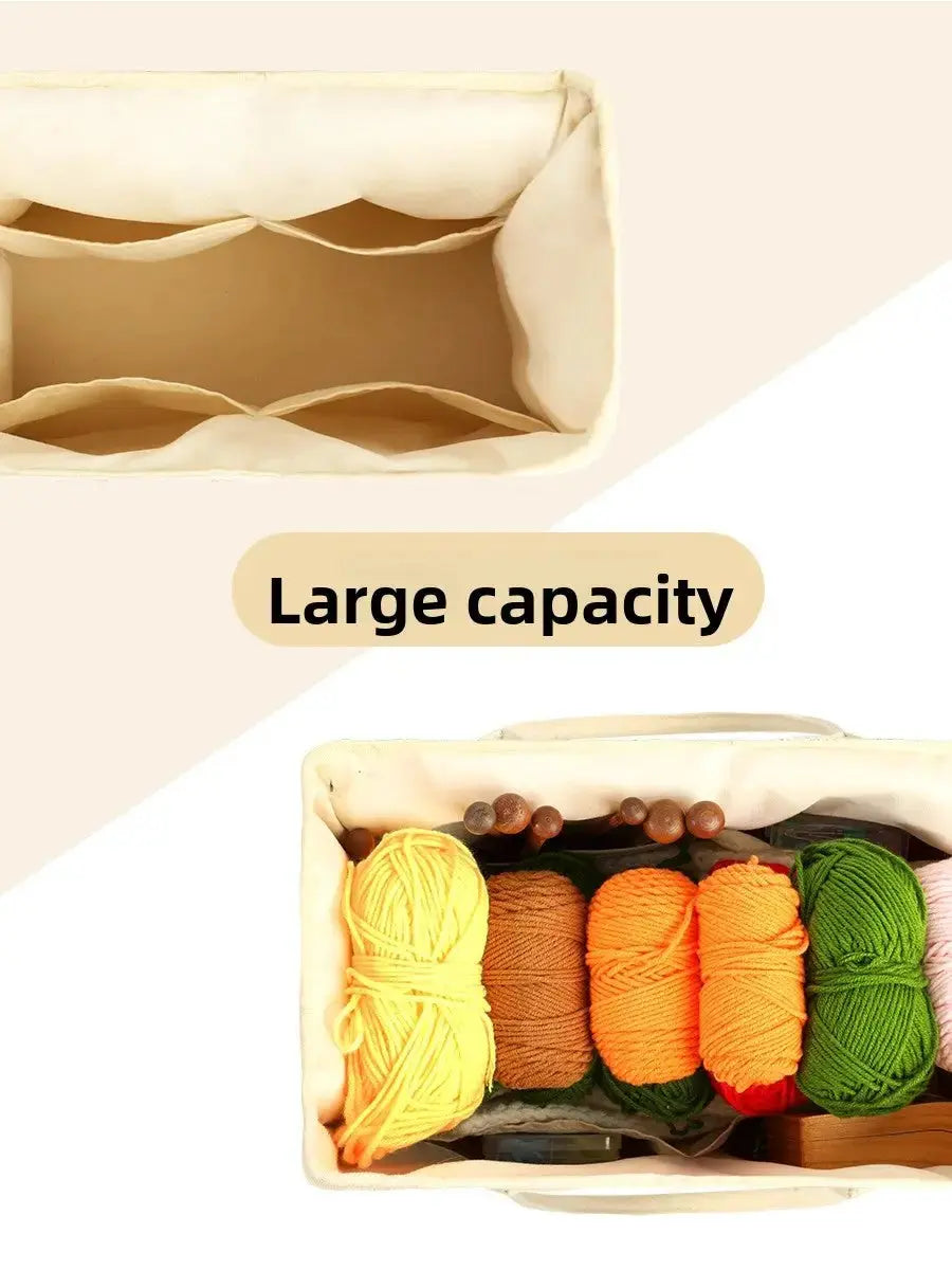 Knitting Yarn Storage Bag | Portable Crochet & Craft Organizer by TED