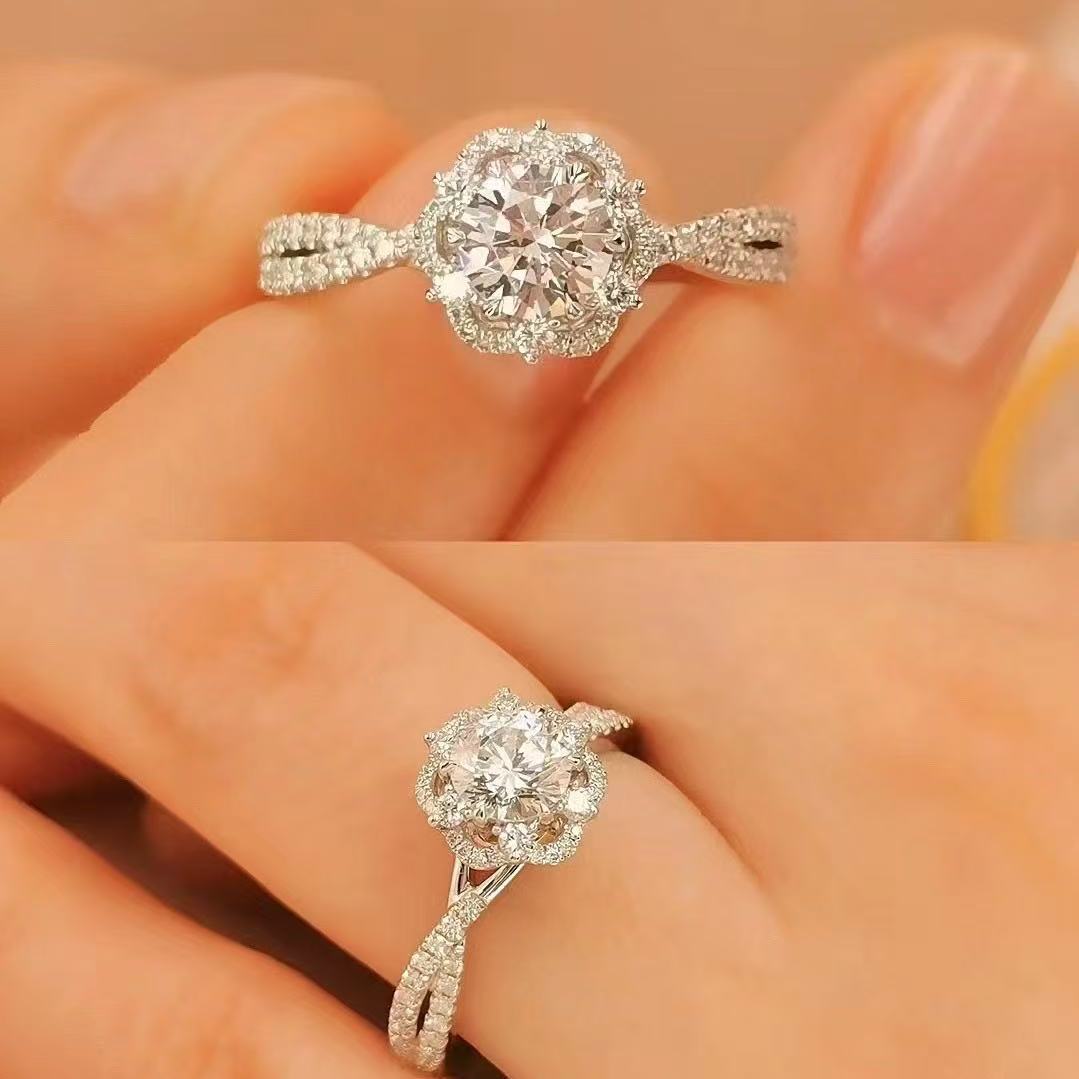 Adjustable Engagement Ring - Cubic Zirconia Promise Ring - Cherished Harbor Gifts