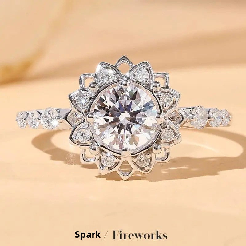 Adjustable Engagement Ring - Cubic Zirconia Promise Ring - Cherished Harbor Gifts