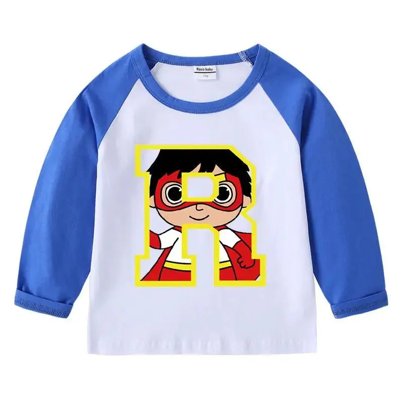 Kids Cartoon Long Sleeve Shirt for Toddlers and Kids by EPR