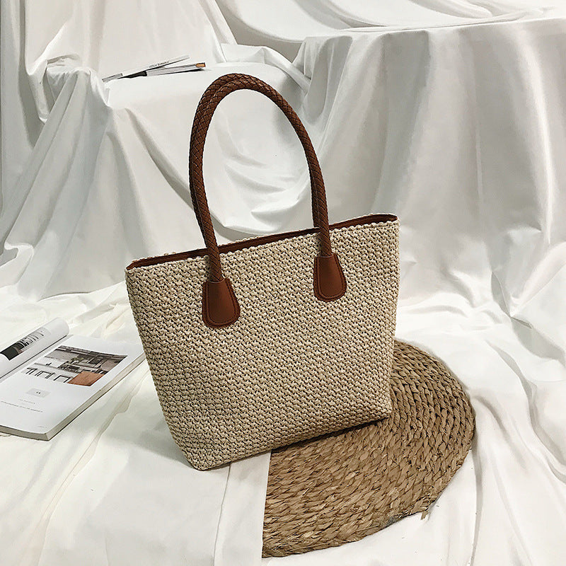 Stylish Women's Straw Tote Bag for Beach and Travel - Cherished Harbor Gifts