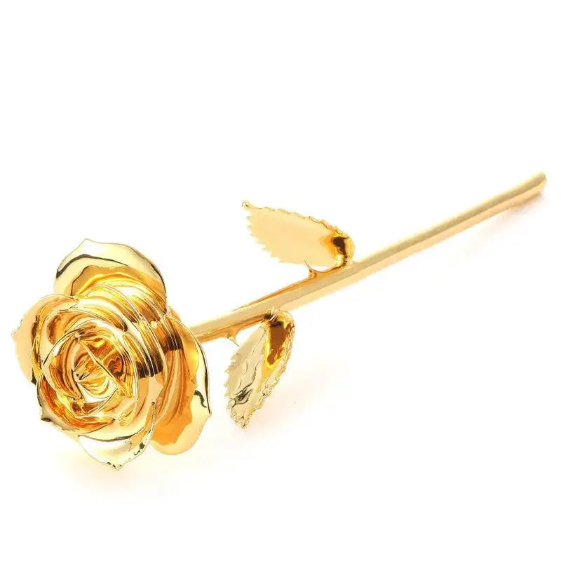 Gold Plated Rose Christmas Valentine's Day Birthday Creative Gift by eprolo