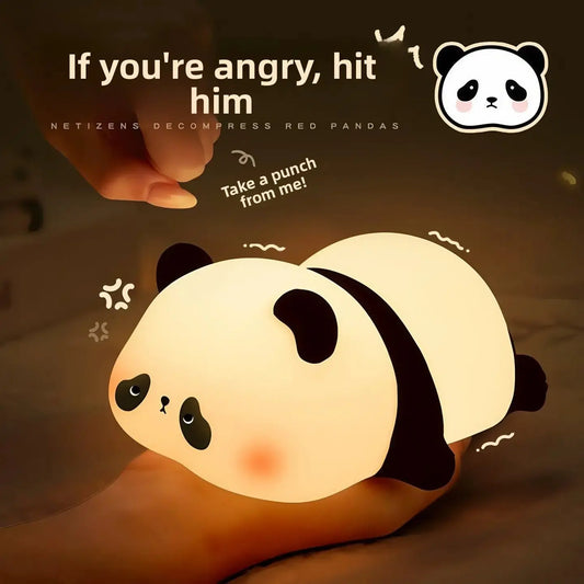 Cute Panda LED Night Light | Touch-Control USB Bedside Lamp by TED