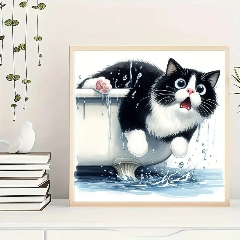 5D Diamond Art Cat Bird DIY Painting Kit Decorative Holiday - Cherished Harbor Gifts