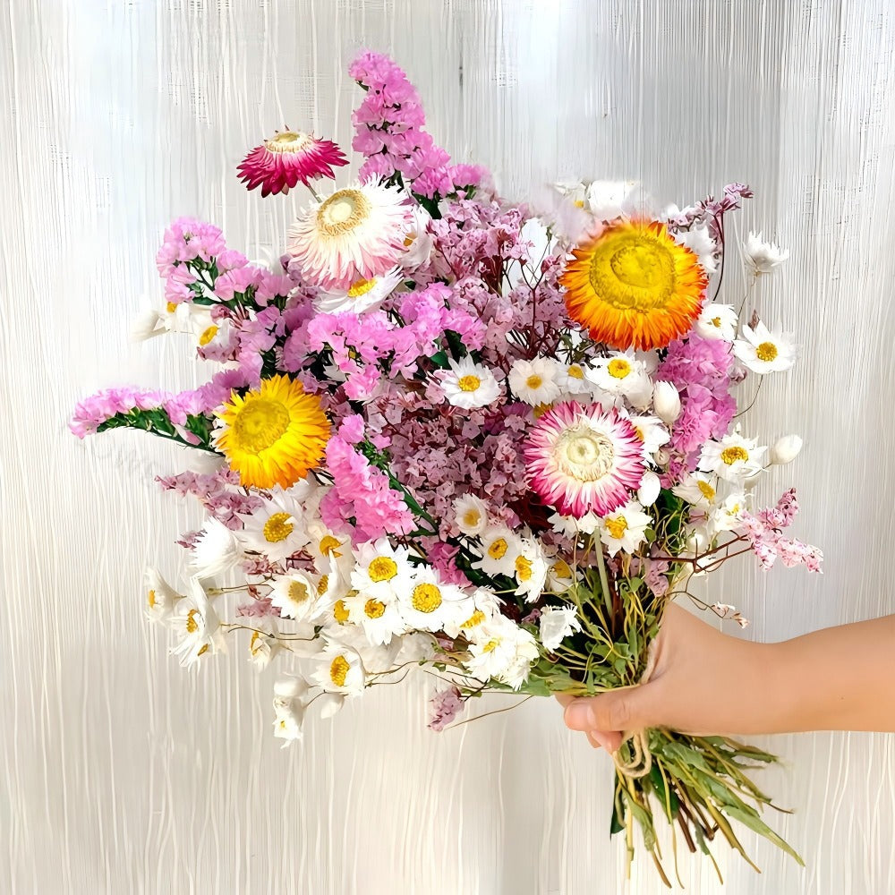 Natural Dried Flower Bouquet for Home and Wedding Decor - Cherished Harbor Gifts