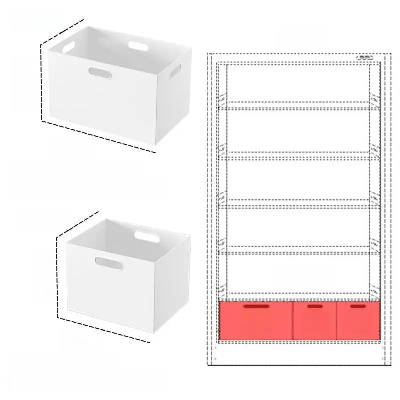 Stackable Plastic Storage Box with Lid | 12L Modular Home Organizer by TED