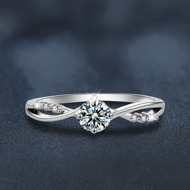Adjustable Engagement Ring - Cubic Zirconia Promise Ring - Cherished Harbor Gifts