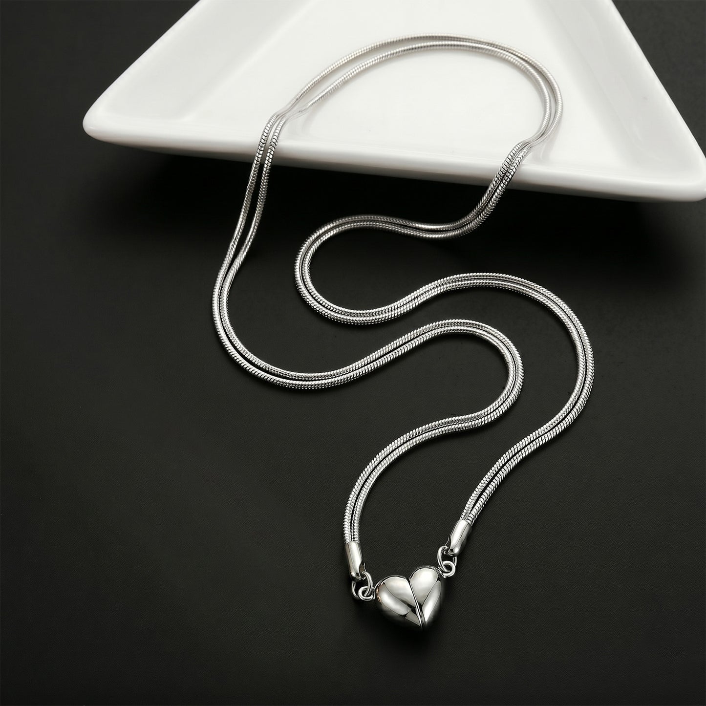 Magnetic Heart Jewelry for Couples - Anniversary Gift Set - Cherished Harbor Gifts