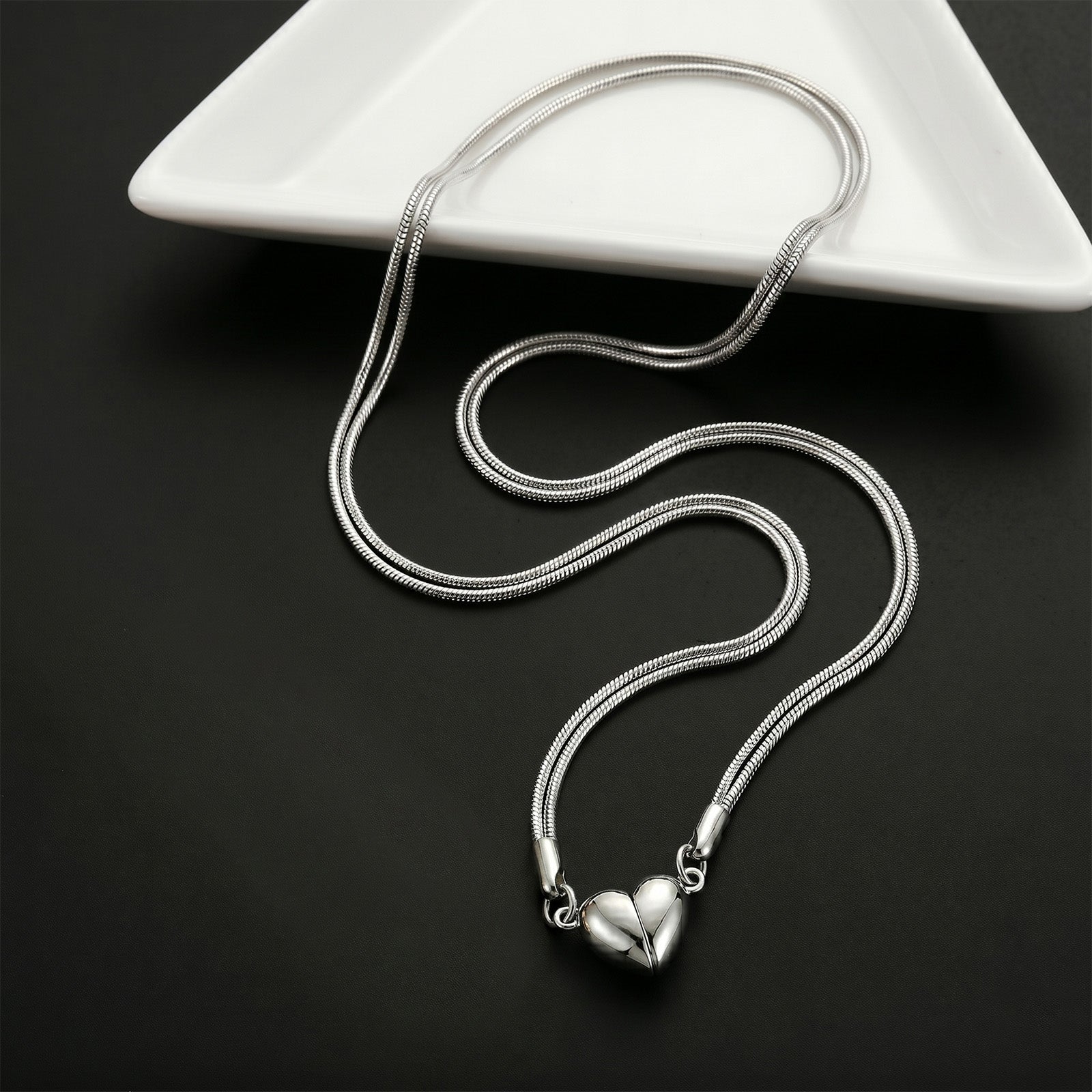 Magnetic Heart Jewelry for Couples - Anniversary Gift Set - Cherished Harbor Gifts