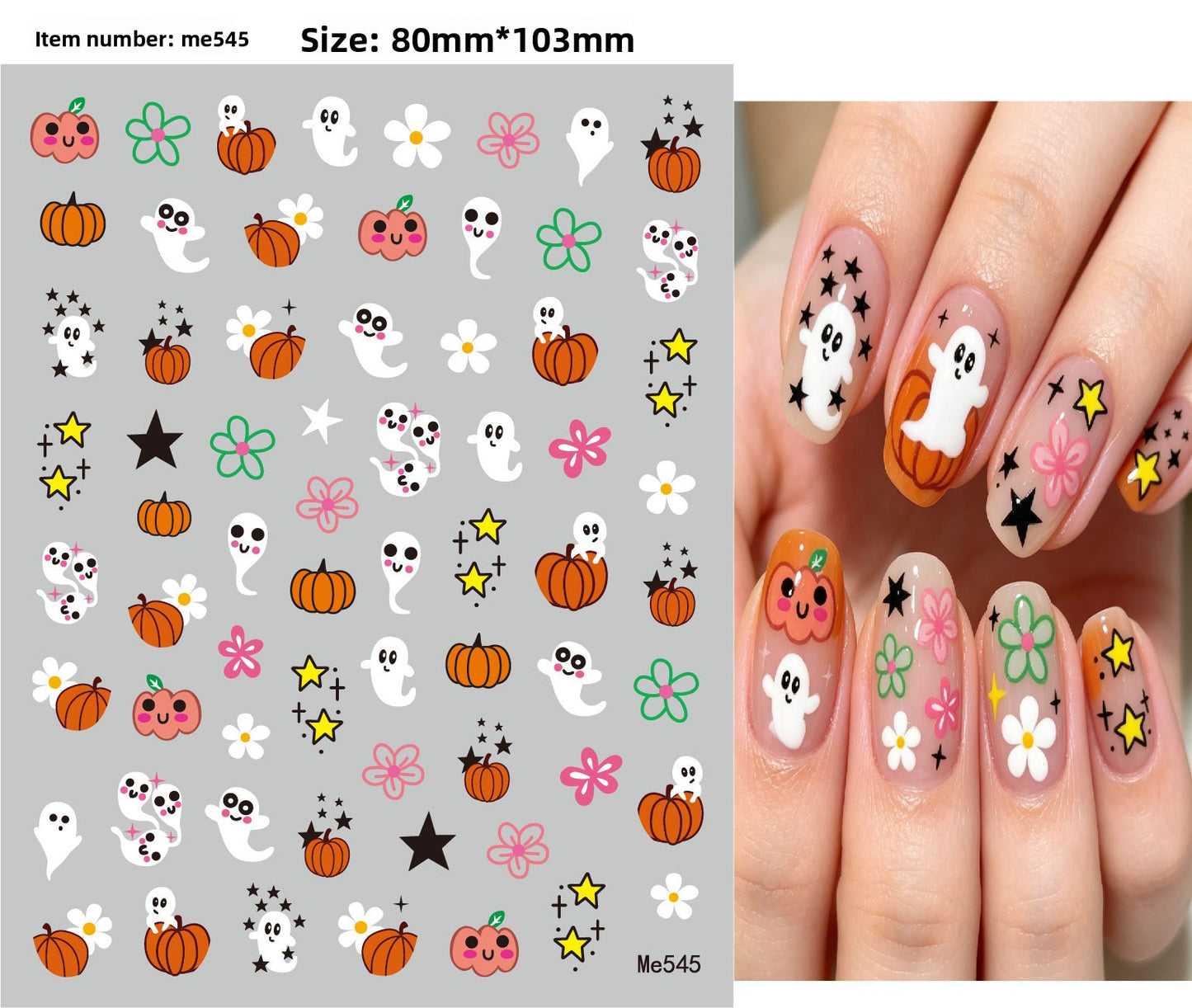 Halloween Nail Art Stickers for Spooky DIY Nail Designs - Cherished Harbor Gifts
