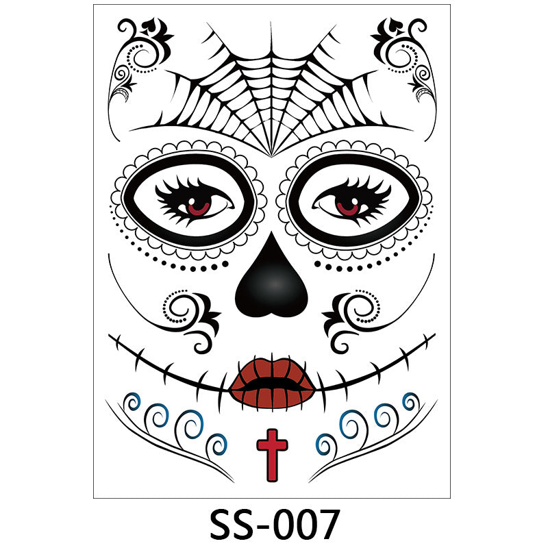 Halloween Face Decals | Spooky Self-Adhesive Costume Makeup Stickers - Cherished Harbor Gifts