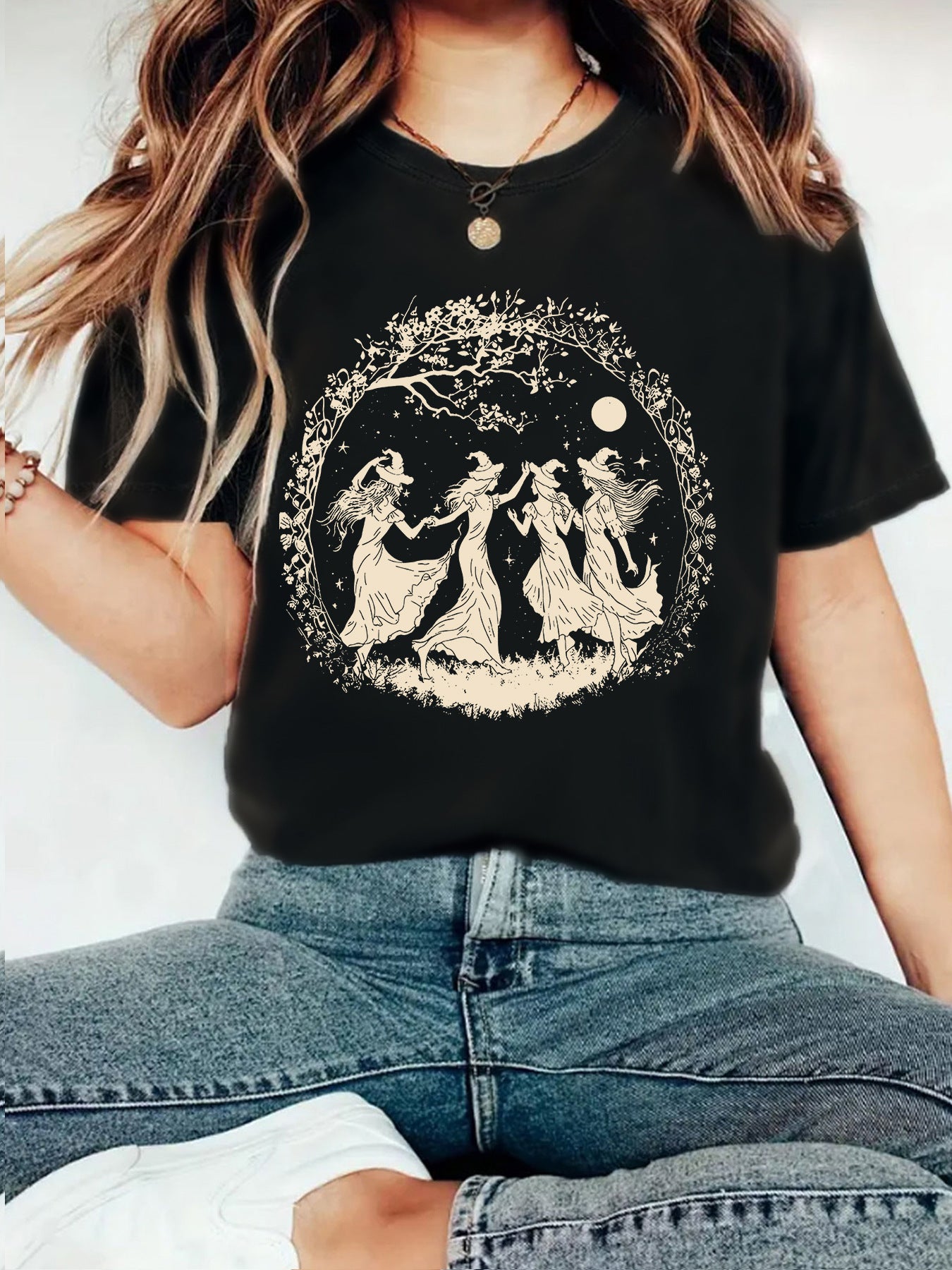 Stylish Women's Halloween T-Shirt for Autumn Fun - Cherished Harbor Gifts