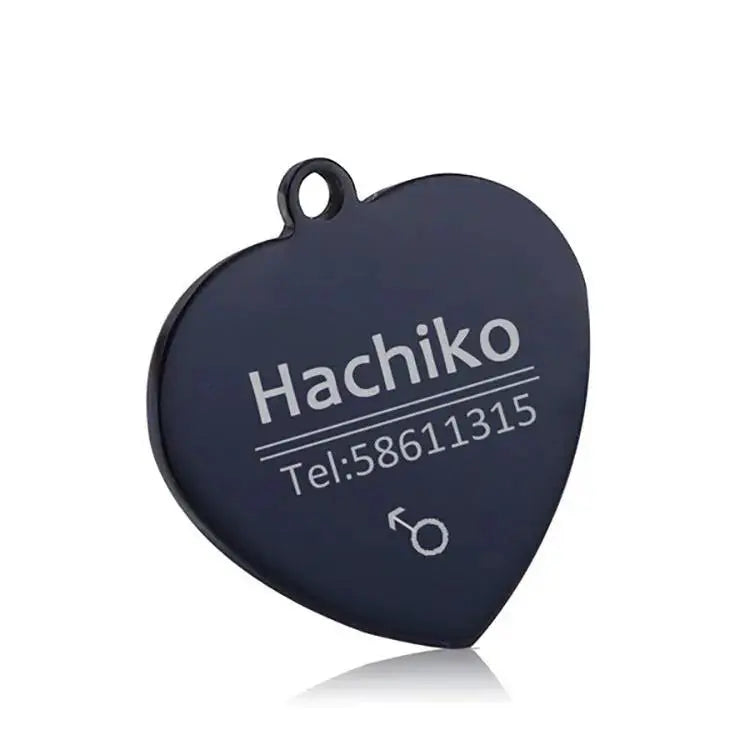 Personalized Stainless Steel Pet ID Tag | Custom Engraved Dog & Cat Name Tag by TED