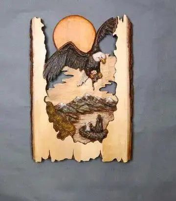 Home Decoration Wall Decoration Anniversary Gift Animal Carving Crafts Gift Wall Hanging by eprolo