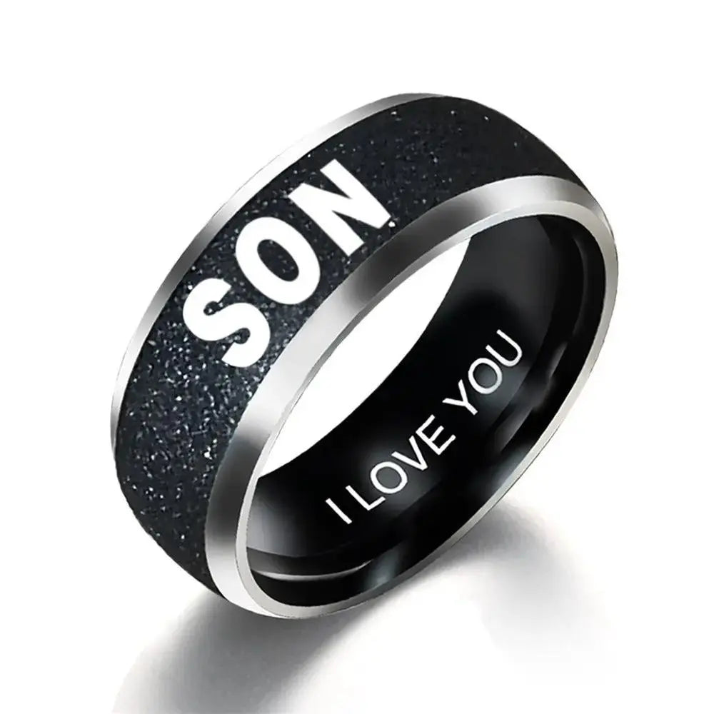 Unique Dad Gift - Engraved Family Ring for Loved Ones by EPR