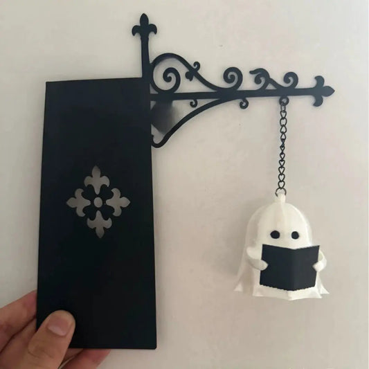 Ghost Bookshelf Lamp | Retro Halloween LED Shelf Light & Spooky Home D�cor by TED