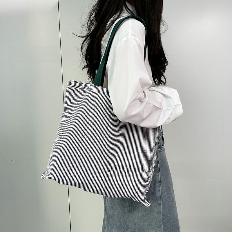 Hand Embroidered Canvas Shoulder Bag for Everyday Use - Cherished Harbor Gifts