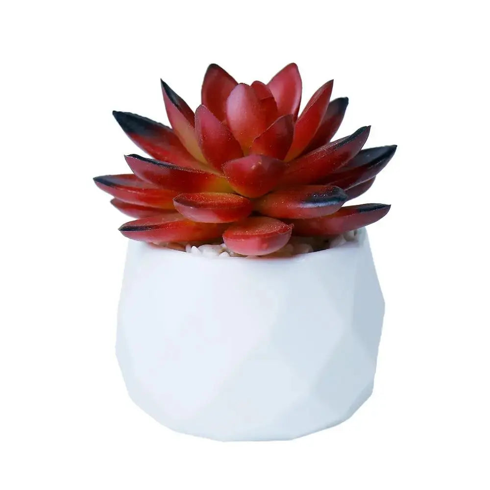 Mini Artificial Succulent Plant | Realistic Faux Desktop Home & Office Decor by TED
