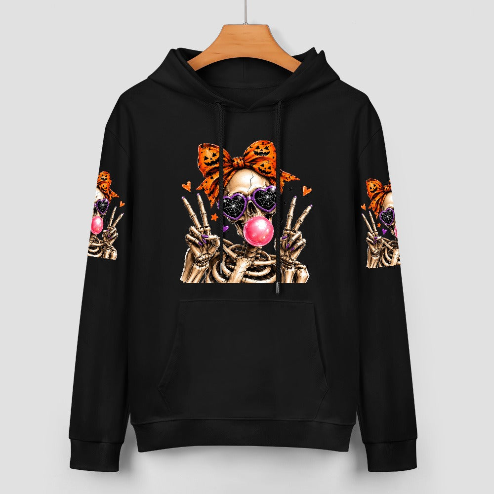 Halloween 100% Cotton Hoodie | Unisex Graphic Pullover Sweatshirt