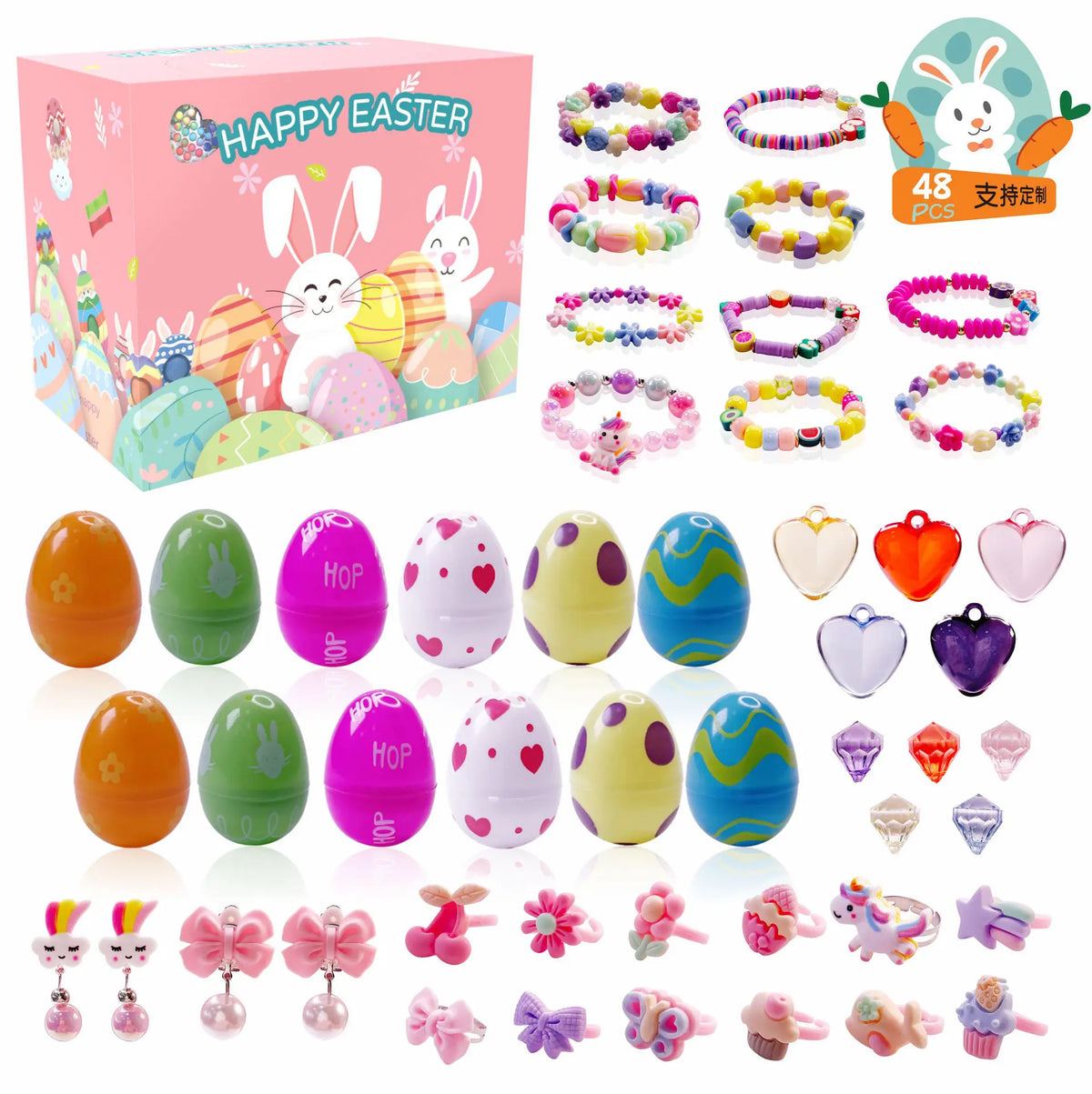 Easter Surprise Eggs with Hidden Toys for Children