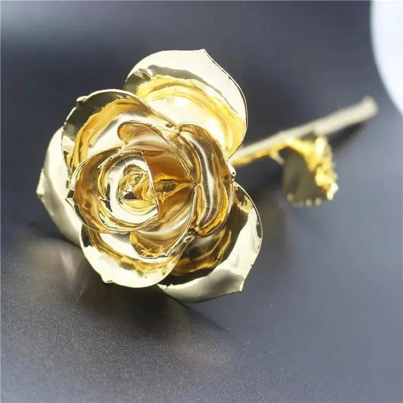 Gold Plated Rose Christmas Valentine's Day Birthday Creative Gift by eprolo