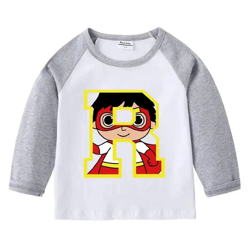 Kids Cartoon Long Sleeve Shirt for Toddlers and Kids by EPR