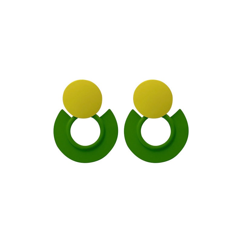 Modern Geometric Earrings - Stylish Circle Alloy Earrings - Cherished Harbor Gifts