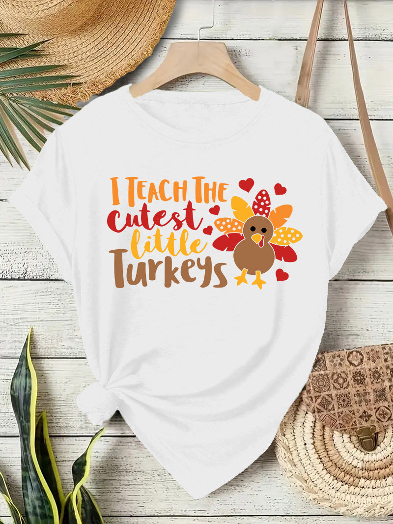 Stylish Women's Thanksgiving T-Shirt for Autumn Celebrations - Cherished Harbor Gifts