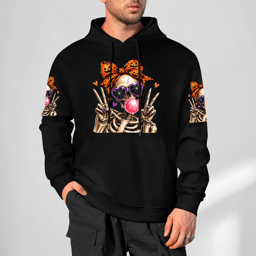 Halloween 100% Cotton Hoodie | Unisex Graphic Pullover Sweatshirt